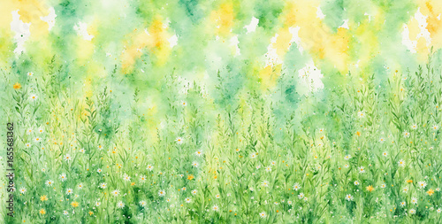 lush green meadow with dais...