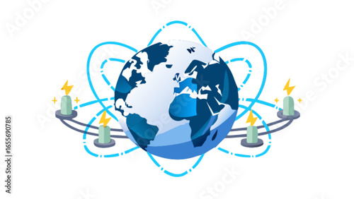 Global energy network world power solutions renewable energy technology global power energy distribution