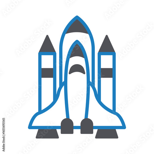 Rocket Launch Vector icon which can easily modify or edit
