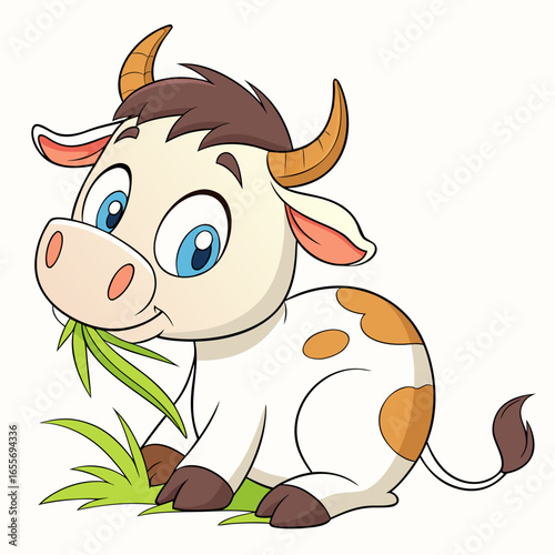 funny cow cartoon