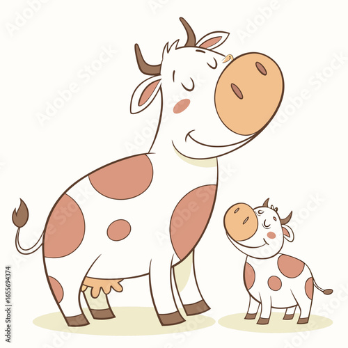 funny cow cartoon