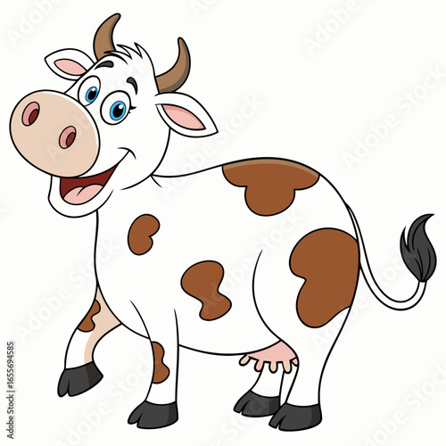 funny cow cartoon