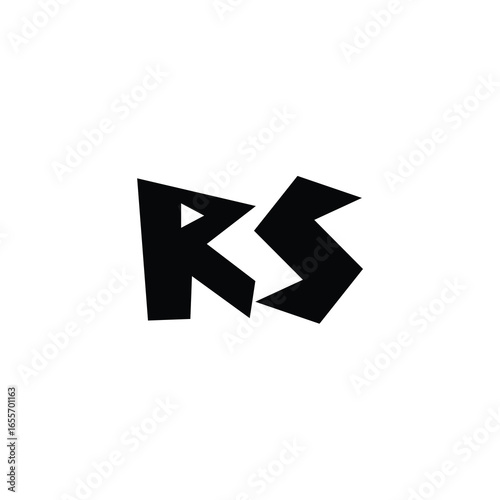 Free Download RS monogram logo design letter text name symbol monochrome logotype alphabet character simple logo - GFXLoad