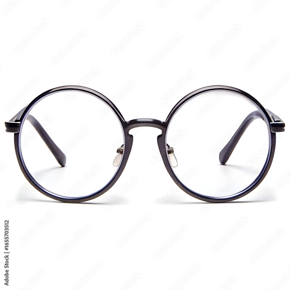 Fototapeta premium round black eyeglasses classic style spectacles