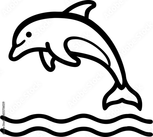 Orca killer whale jumping out of water isolated on white background isolated on transparent background
