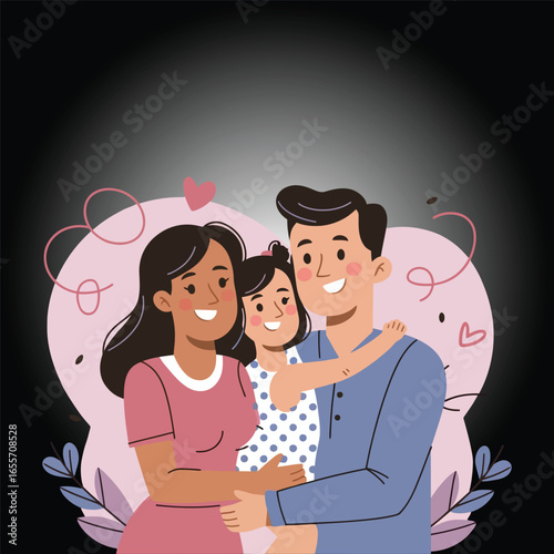 Diverse family and parenting activities illustration with vibrant colors