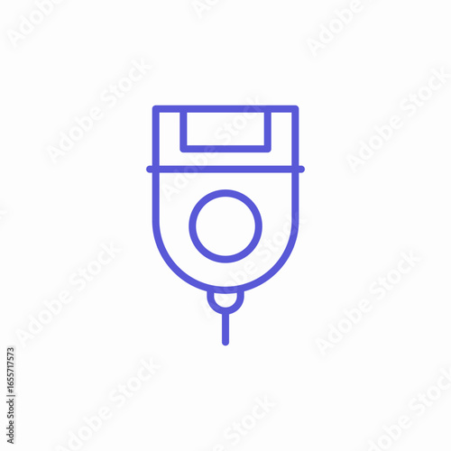 electric hair remover icon sign vector