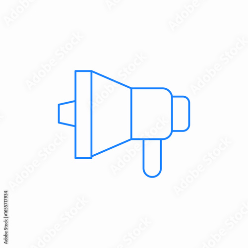 megaphone announcement message ad cal icon sign vector
