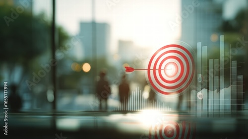 Target market or audience. Marketing segmentation strategy and plan. Marketer touching client icon. target, audience, segmentation, strategy