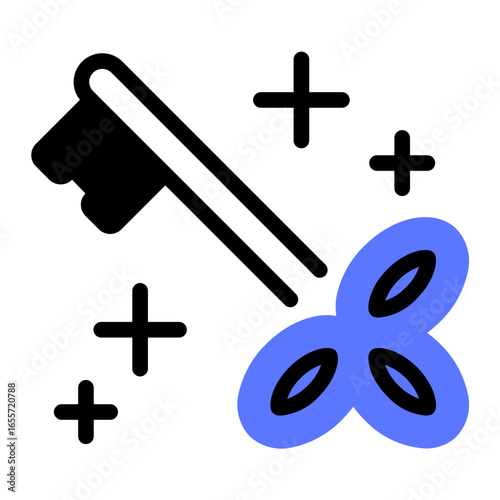 This Magic Key icon is suitable for Fantasy Adventure, Movie, etc.