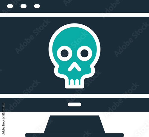 dark web color icon, dark web icon — hidden network, cybercrime, anonymous internet activity symbol vector,