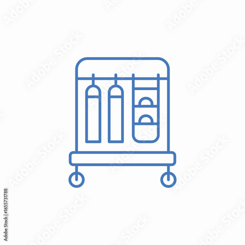 clothing rack organizer icon sign vector