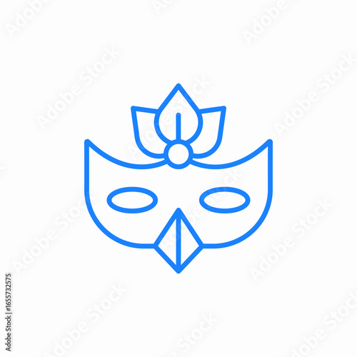 masquerade mask icon sign vector