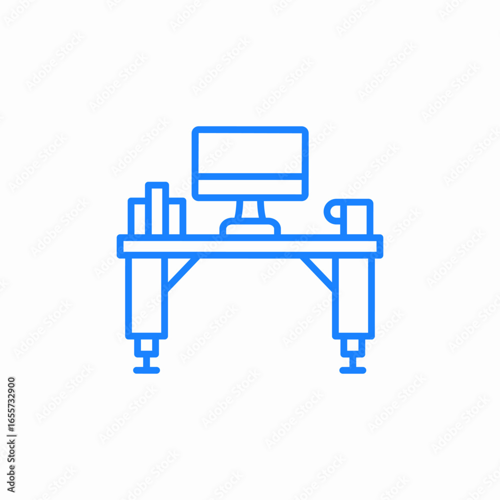 office setup icon sign vector office setup icon sign vector