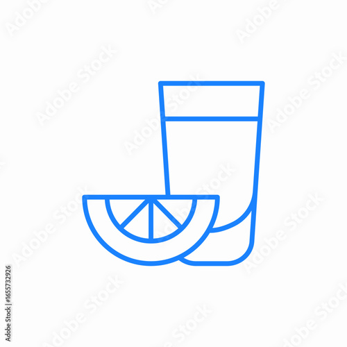 orange juice icon sign vector