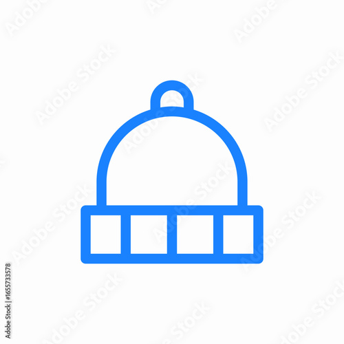 winter knit cap icon sign vector