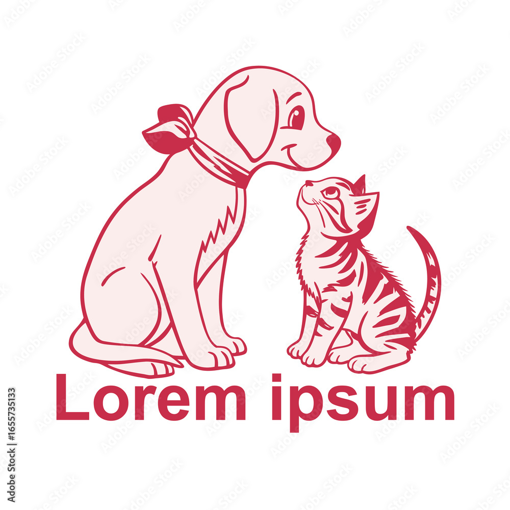 Obraz premium pet logo for your business