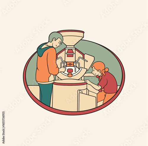 Coffee Roastery Machine Process , Coffee Processing