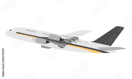 flat illustration of the plane