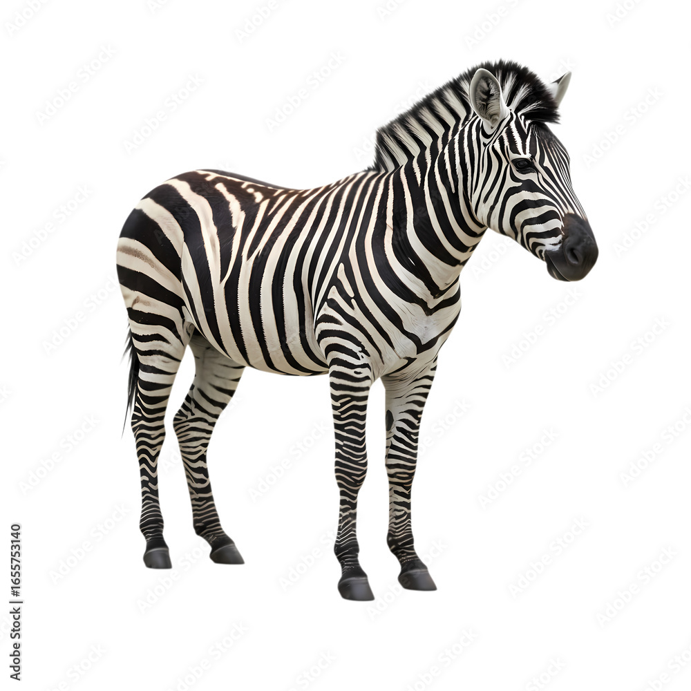 Obraz premium Majestic Zebra: Powerful Wildlife Photography - African Plains Animal