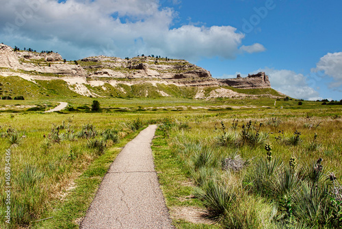 Photos On the Trail to Saddle Rock in the Summer, Scotts Bluff National Monument in Nebraska