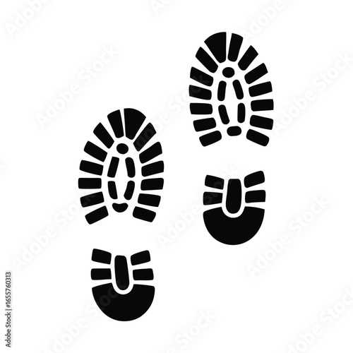 shoe print with shoe