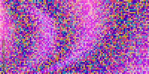 Shining mosaic background template. Disco mirror ball texture with sparkling lights