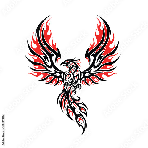 Phoenix Fire Tribal Sticker
