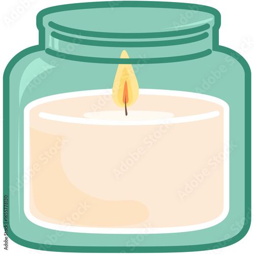 candle in a jar