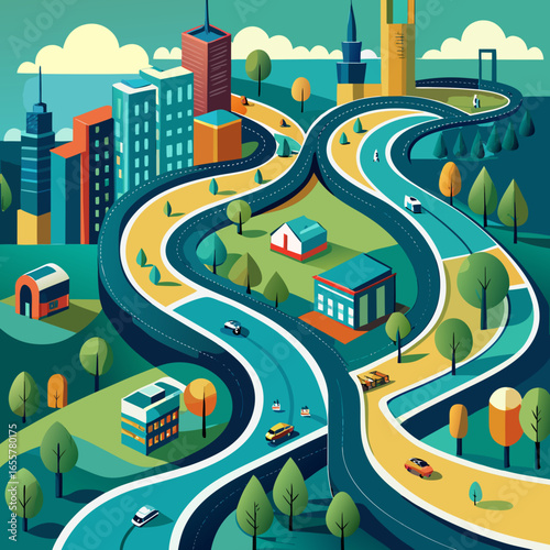 road in the city