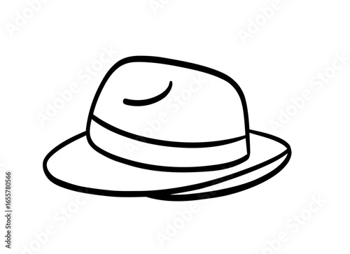 cowboy hat isolated on white