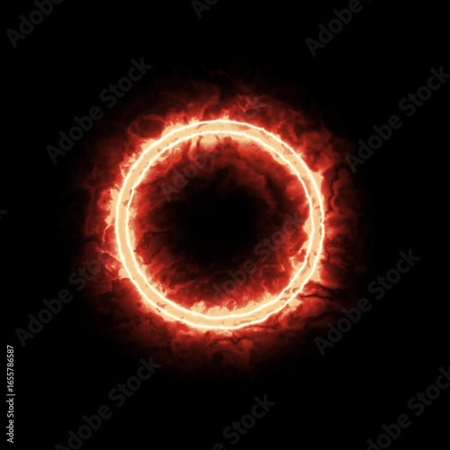 fiery explosion with alpha channel