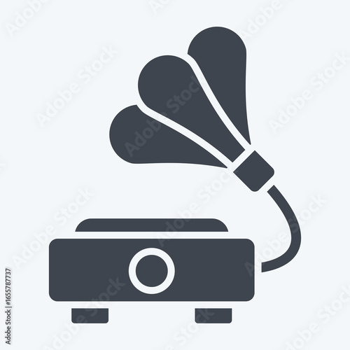 Icon Easel Board. related to Instruments symbol. glyph style. design editable
