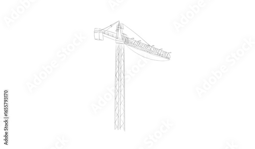 Building crane sketch