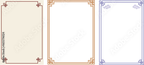 한국 전통 배경 테두리