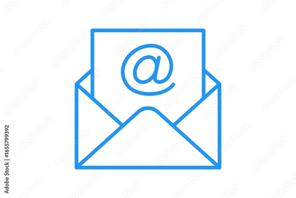 At the rate of icon, message envelope, email internet At the rate of icon, message envelope, email internet