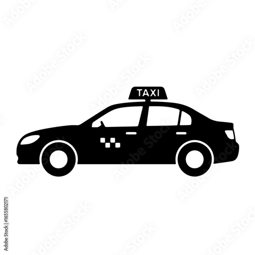 Taxi Cab Service Icon
A clean and modern icon of a taxi cab, representing urban transport, ride-sharing, and on-demand travel services