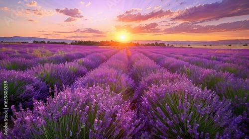Purple Blooms Under the Summer Sun