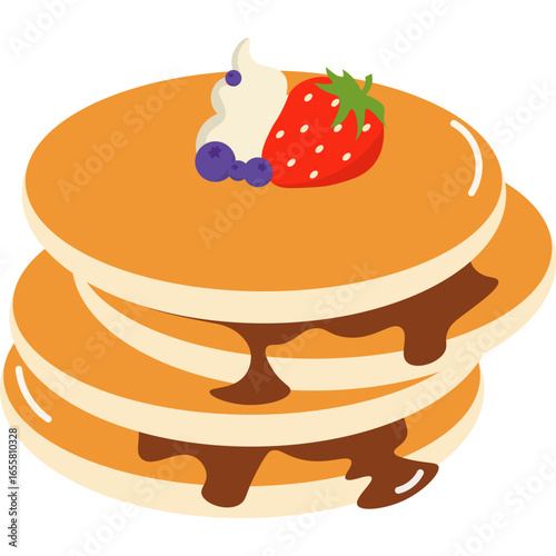 Pancakes Illustration