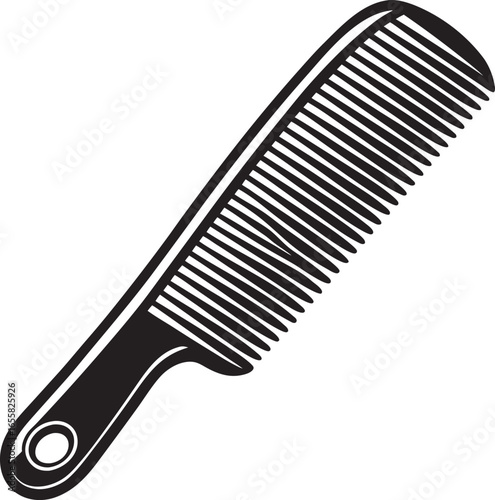 comb on white background