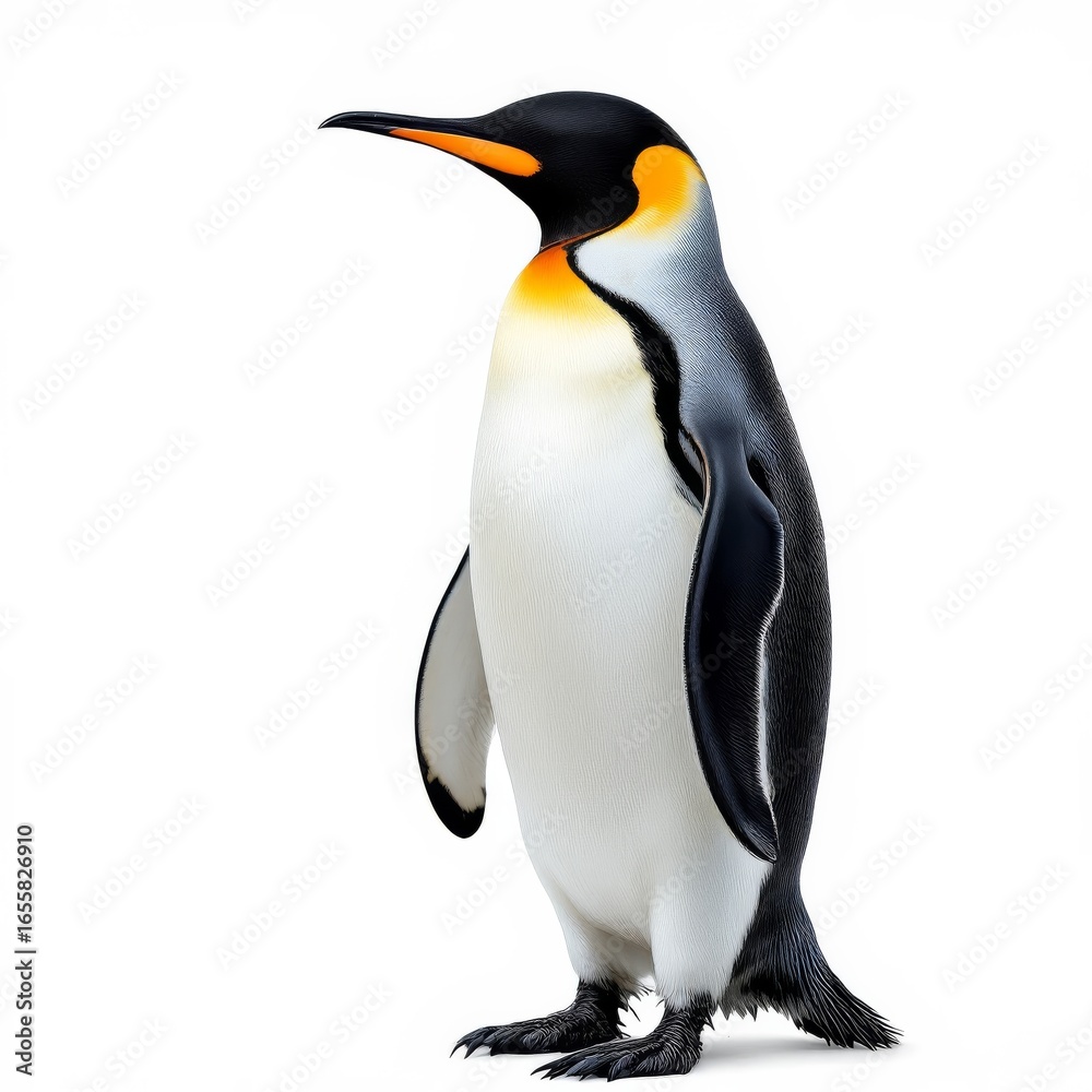 Obraz premium king penguin detailed isolated on white background