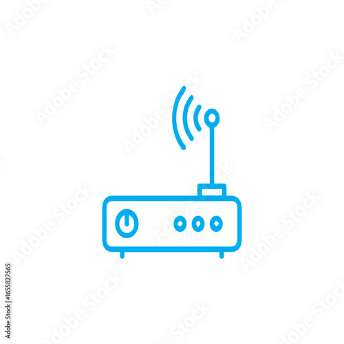 Wireless Router Outline Icon