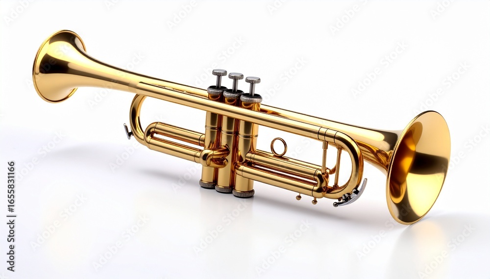 Obraz premium trumpet isolated on white