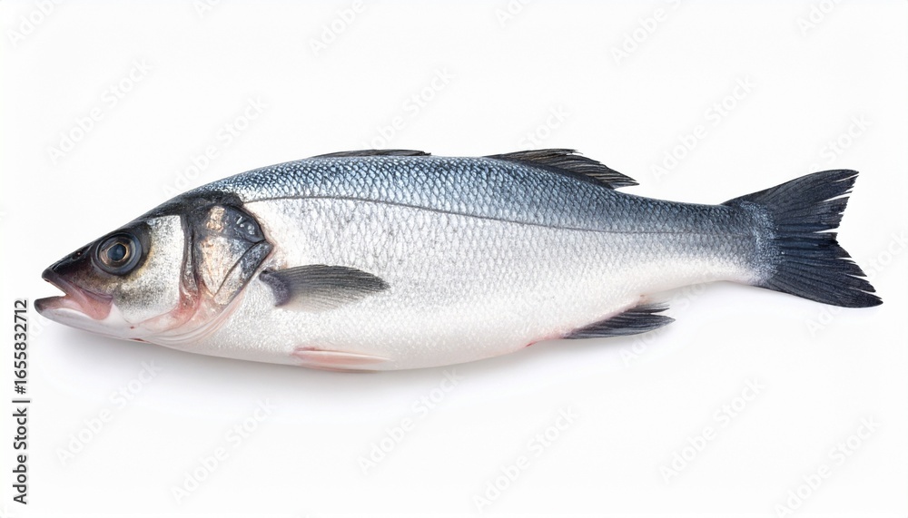 Fototapeta premium fresh fish on white background