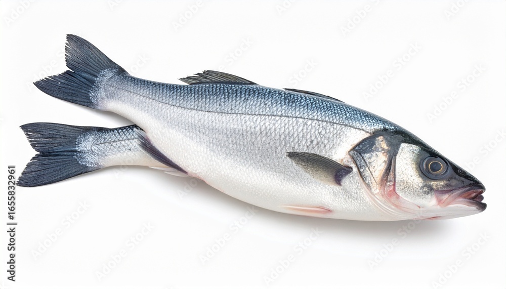 Obraz premium fresh fish on white background