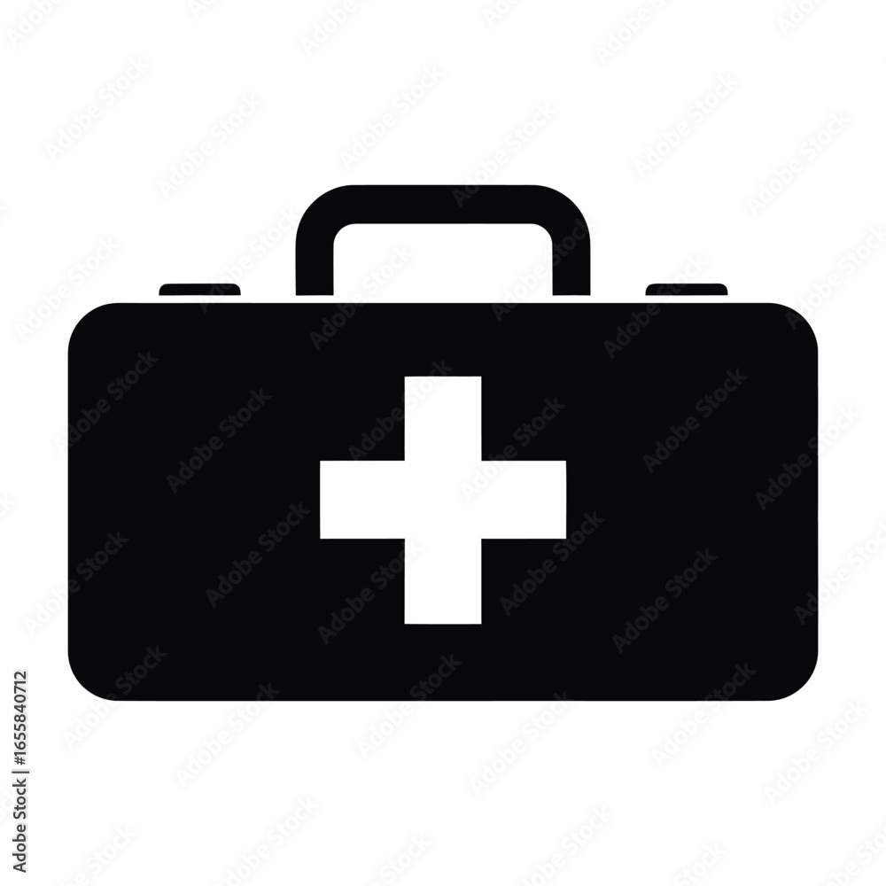 First aid kit, representing medical assistance, emergency care, and essential healthcare supplies First aid kit, representing medical assistance, emergency care, and essential healthcare supplies