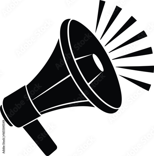 Megaphone Silhouette Icon