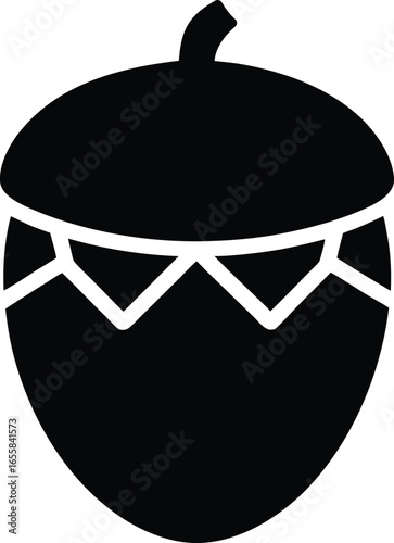 Acorn Silhouette Icon