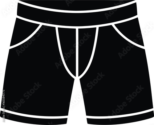 Boxer Briefs Silhouette Icon