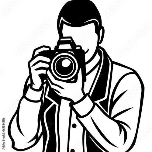 Photographer Silhouette vector